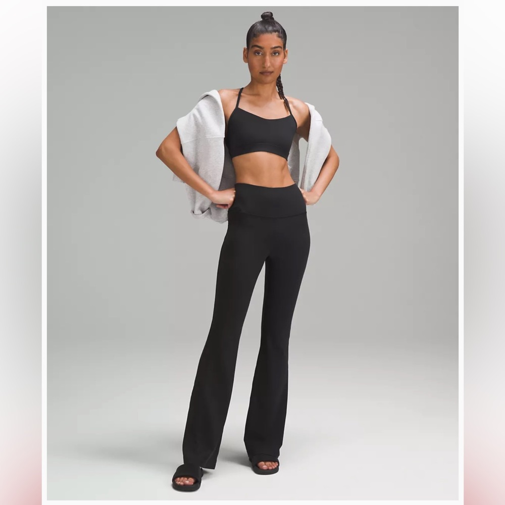 Lululemon Groove Super-High-Rise Flared Pant Nulu black size 10